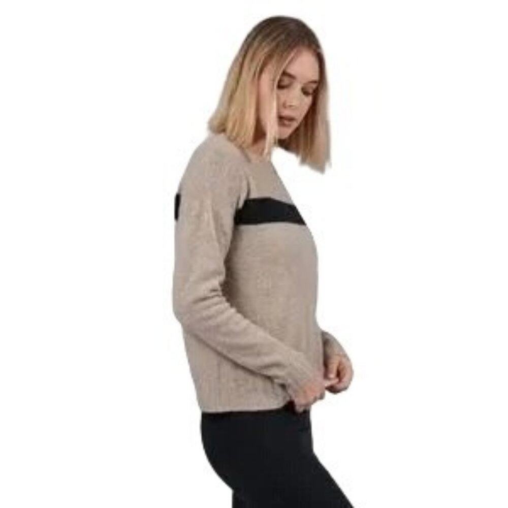 ATM Sweater Womens XL/TG Anthony Thomas Melillo Cashmere Wool Stripe Knit